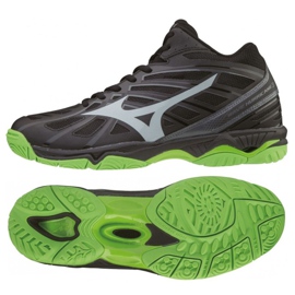 Mizuno Wave Hurricane 3 Mid M V1GA174537 le noir le noir Mizuno Wave Hurricane 3 Mid M V1GA174537 le noir le noir