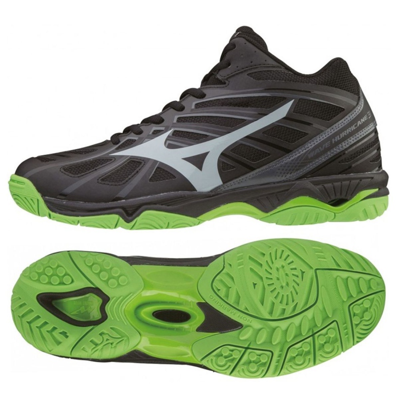 Mizuno Wave Hurricane 3 Mid M V1GA174537 le noir le noir Mizuno Wave Hurricane 3 Mid M V1GA174537 le noir le noir