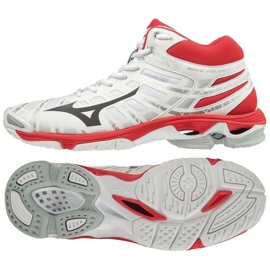 Chaussures Mizuno Wave Voltage Mid M V1GA196508 blanche blanche Chaussures Mizuno Wave Voltage Mid M V1GA196508 blanche blanche