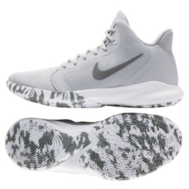 Chaussure Nike Precision Iii M AQ7495-004 blanc gris