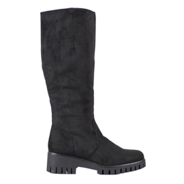 Filippo Bottes de plate-forme noir