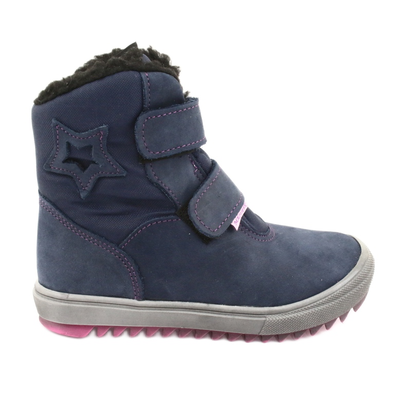 Boots boots à membrane Mazurek 1352 bleu marine rose