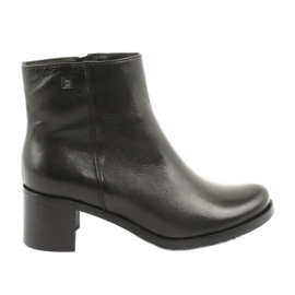 Arka Talons hauts isolés en cuir féminin 7387 noir le noir