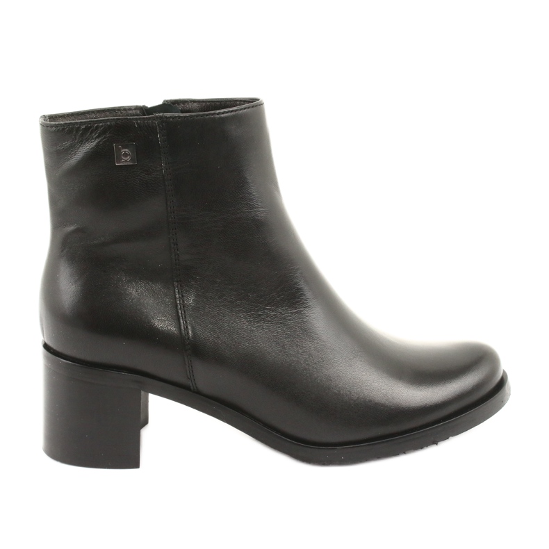 Arka Talons hauts isolés en cuir féminin 7387 noir le noir