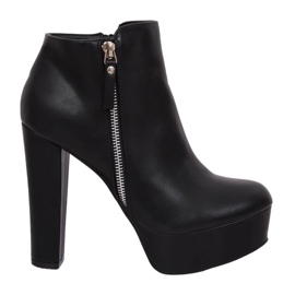 Noir KK28P Bottines compensées noires