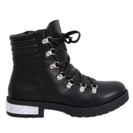 Bottines femme noires Y8182 Noir le noir
