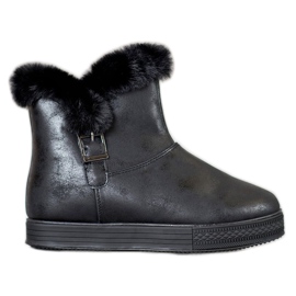 SHELOVET Bottines Avec Une Fermeture Éclair le noir