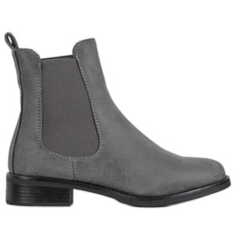 SDS Bottines Chelsea en daim gris