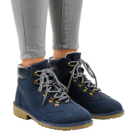 Bottes isolées bleu foncé DS1702 bleu marine