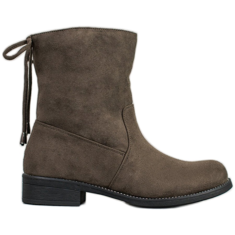 SDS Bottines en daim vert