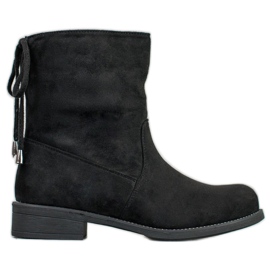SDS Bottines en daim noir
