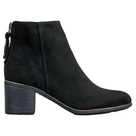 Goodin Bottines en daim noir le noir