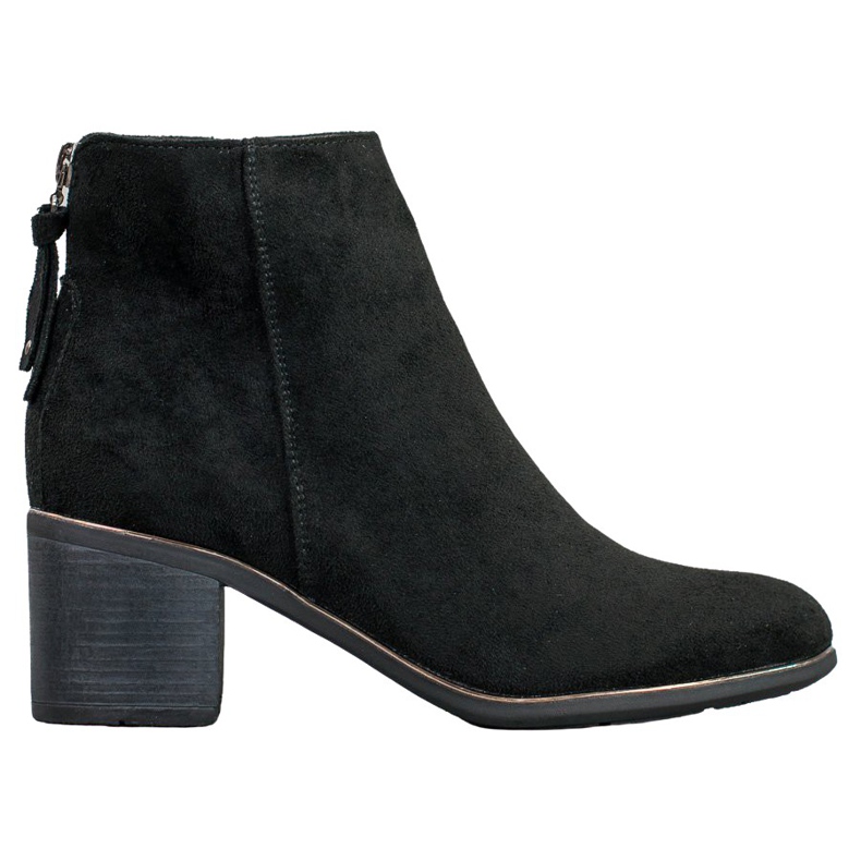 Goodin Bottines en daim noir le noir