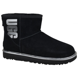 Ugg Classic Mini Ugg Rubber Logo W 1110087-BMT Chaussures noir
