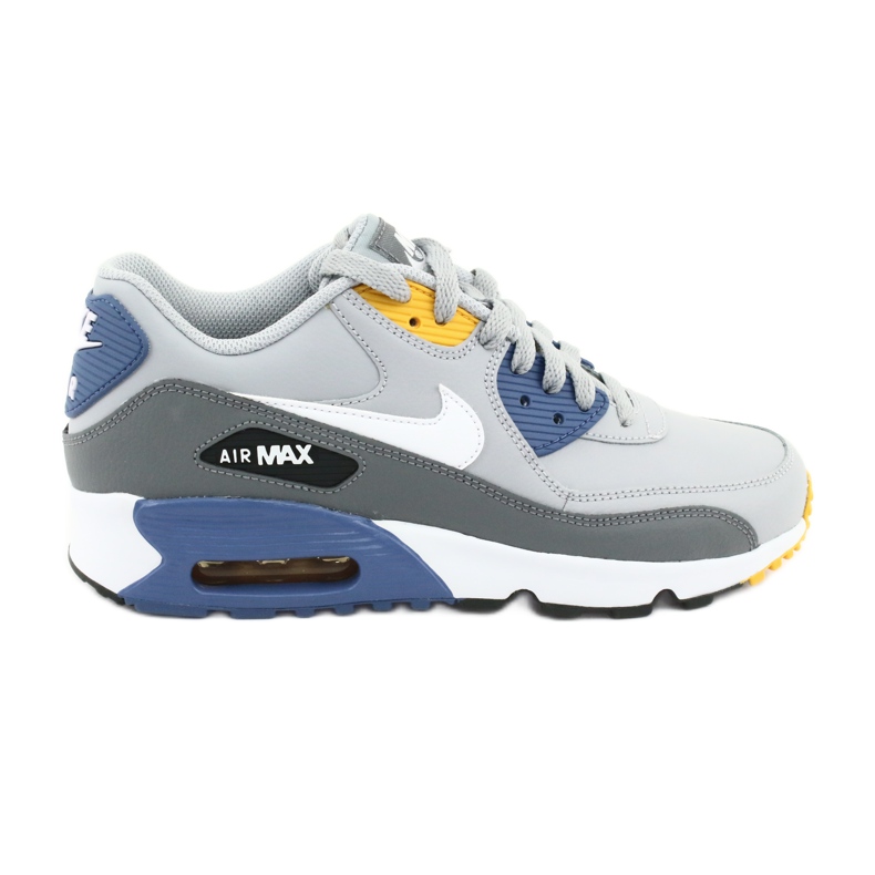 Nike Air Max 90 Ltr Gs Jr 833412-026 blanche bleu gris