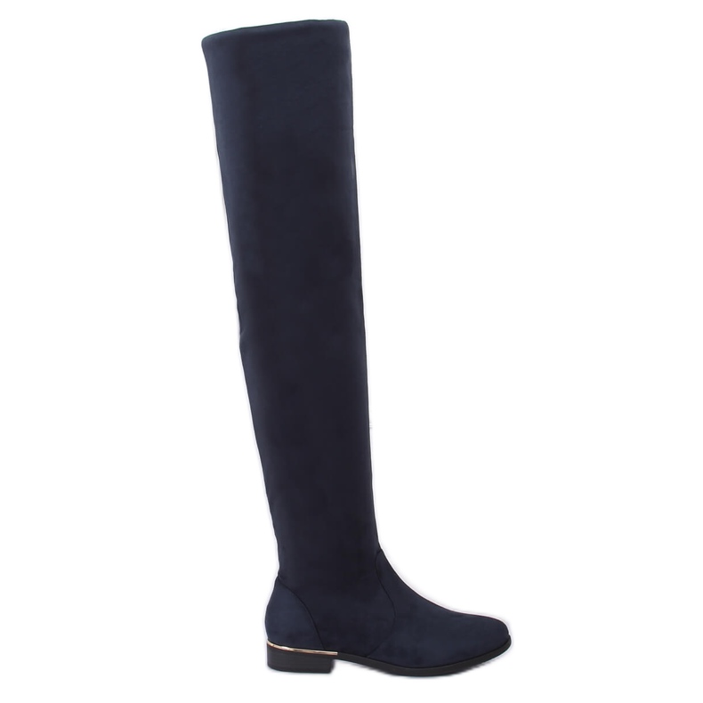 Cuissardes à talons plats, bleu marine 0-76 Bleu Cuissardes à talons plats, bleu marine 0-76 Bleu