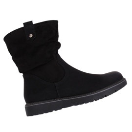 Bottines noires à semelles épaisses BM-9062 Noir le noir