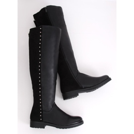 Bottes d'équitation épaisses isolées noires G3369A Noir