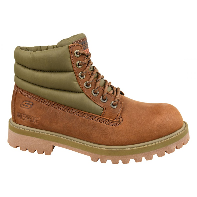 Skechers Sergents Verno M 65838-CDB brun kaki Skechers Sergents Verno M 65838-CDB brun kaki