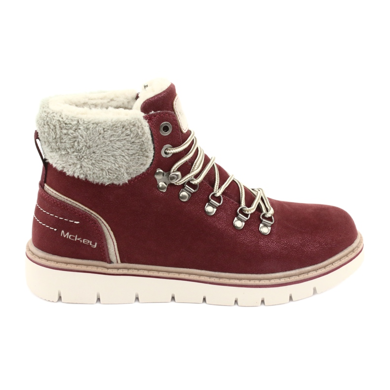 Bottes d'hiver à lacets MCKEY 1072 brun multicolore gris