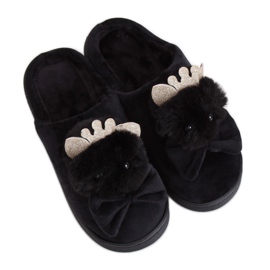 Chaussons noirs pour femmes DD112 Noir