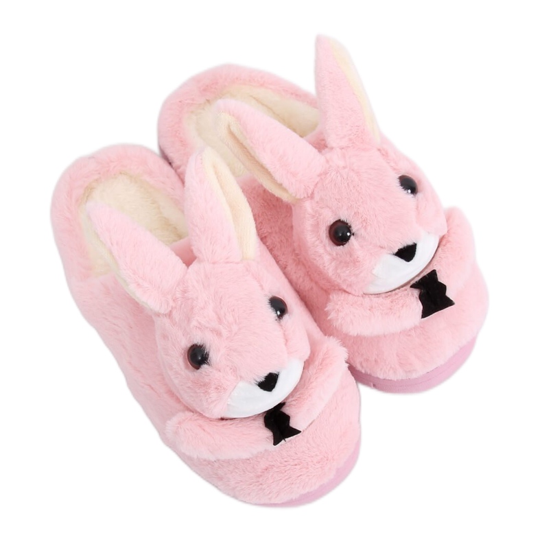 Chaussons femme lapins rose clair MA17 Rose Chaussons femme lapins rose clair MA17 Rose