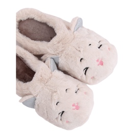 Chaussons femme beige MA16 Milk White Chaussons femme beige MA16 Milk White