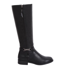 Bottes cavalières femme noires SP37 Noir le noir