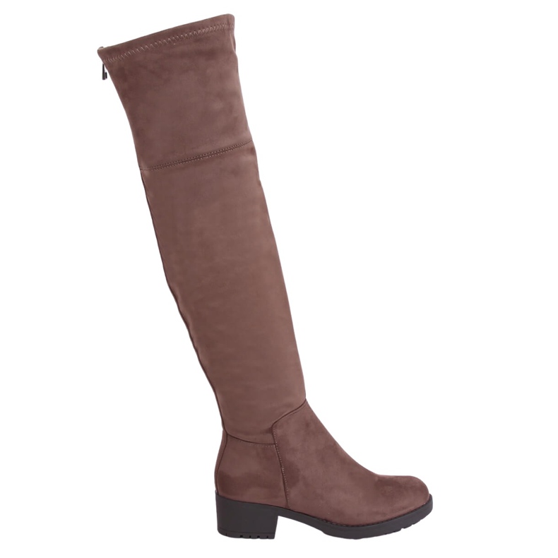 Bottes cavalières femme beige-marron 0-207 Kaki