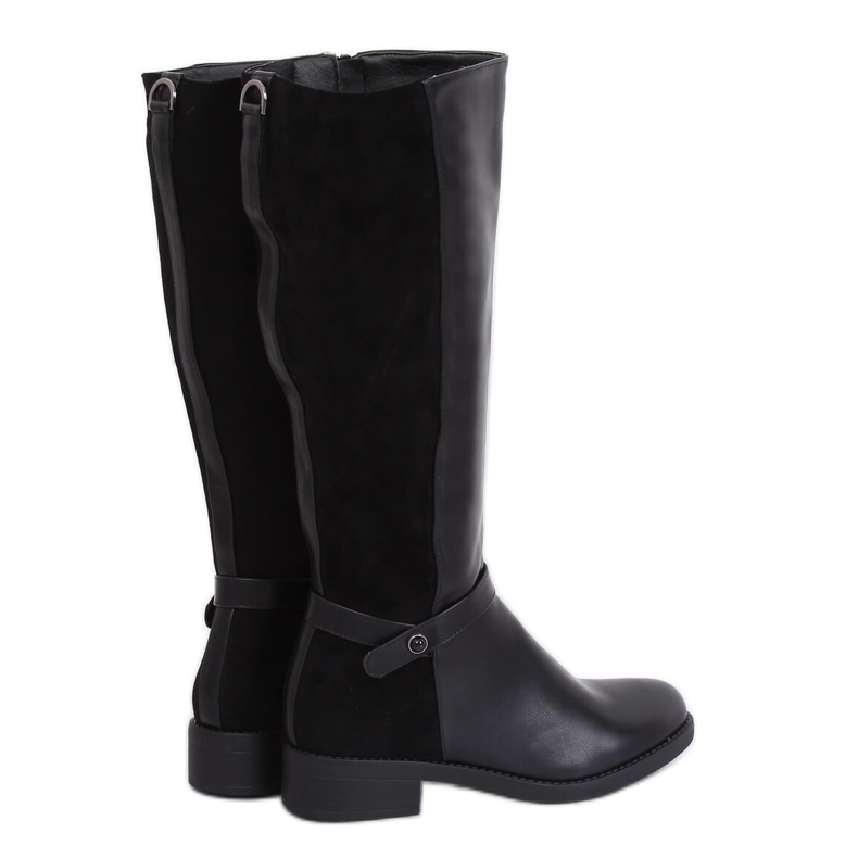 Bottes noires pour femmes noir G-7603 Noir le noir