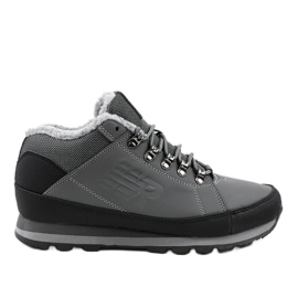 Bottes de neige isolées grises 9WH917 noir