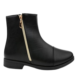 Bottines plates femme CH-7 noires