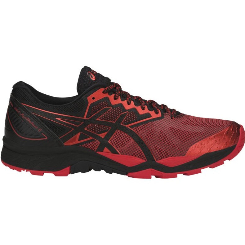 Chaussures de course Asics Gel-FujiTrabuco 6 M T7E4N-9023 rouge multicolore Chaussures de course Asics Gel-FujiTrabuco 6 M T7E4N-9023 rouge multicolore
