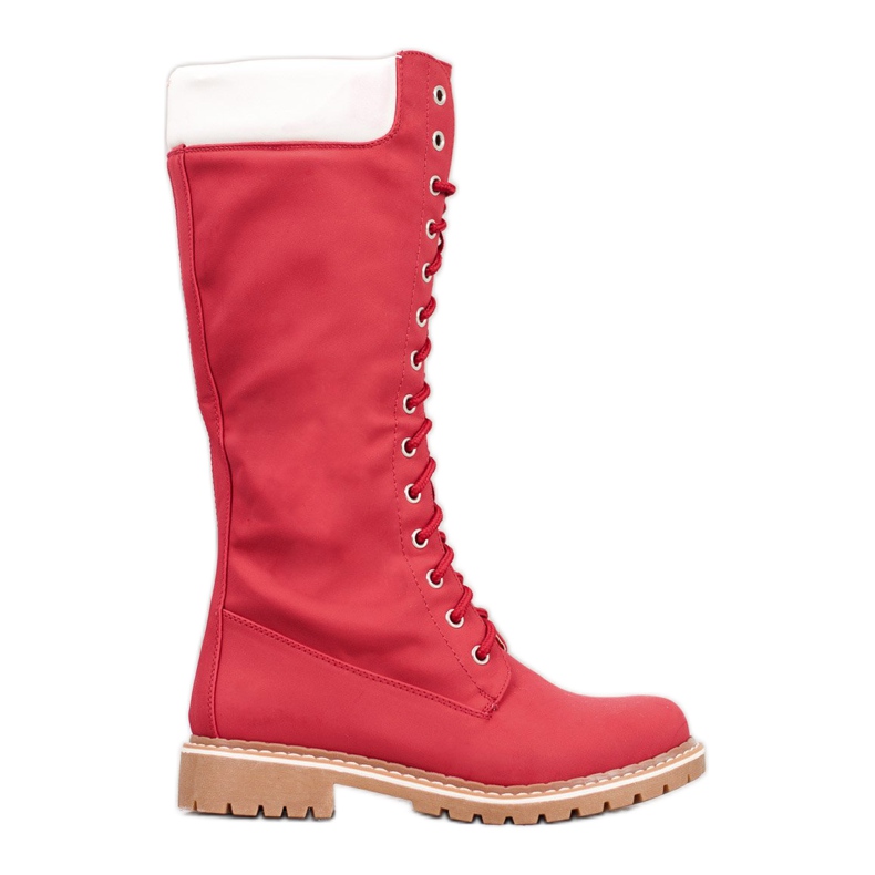 Seastar Bottes chaudes à lacets rouge Seastar Bottes chaudes à lacets rouge