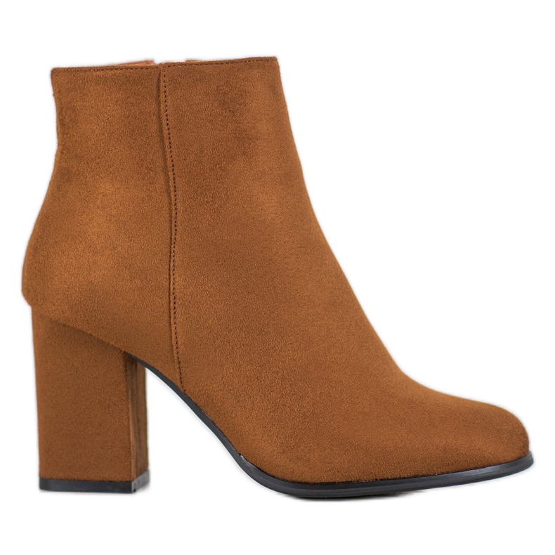Marquiz Bottines en daim camel brun