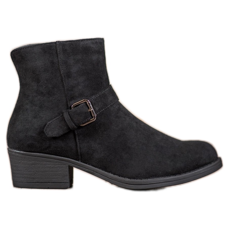 J. Star Bottines En Daim Avec Boucle le noir