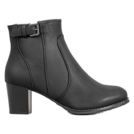 J. Star Bottines classiques à talons hauts noir