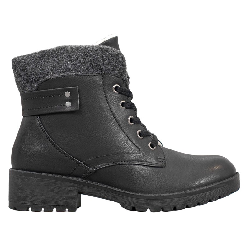 J. Star Bottes à lacets le noir J. Star Bottes à lacets le noir