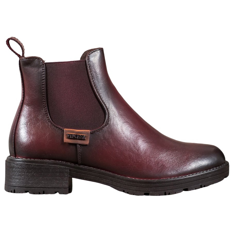 Bottines chelsea bordeaux VINCEZA rouge