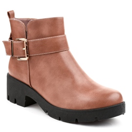 Bottines plates roses DGLJ-1