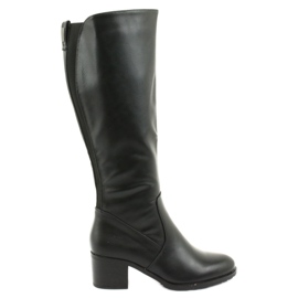 M.Daszyński Bottes isolées talons hauts Daszyński 153 noir le noir