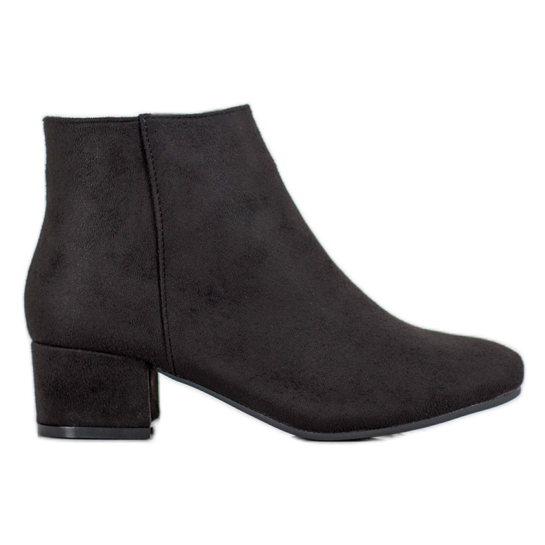 Mannika Bottes en daim classiques le noir