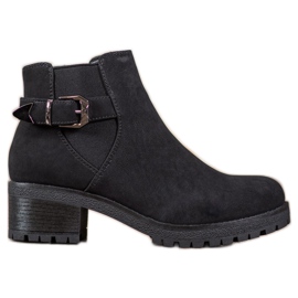 J. Star Bottines en daim noir