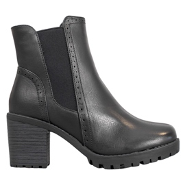 J. Star Bottes à enfiler sur la plate-forme noir