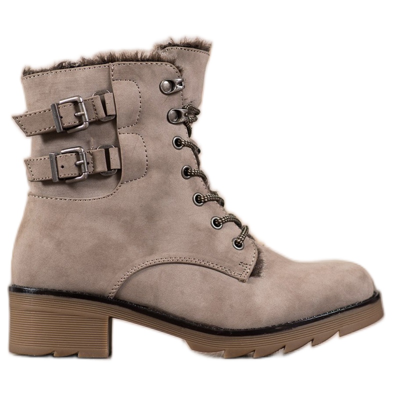 Sergio Leone Bottes chaudes à lacets brun Sergio Leone Bottes chaudes à lacets brun