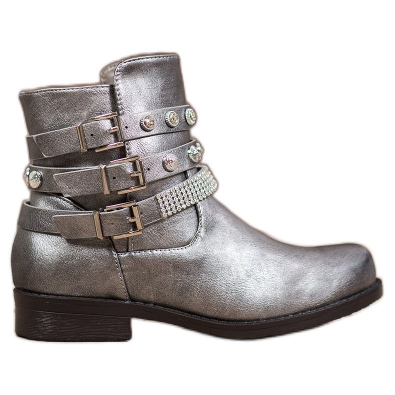 Forever Folie Bottes d'argent gris Forever Folie Bottes d'argent gris