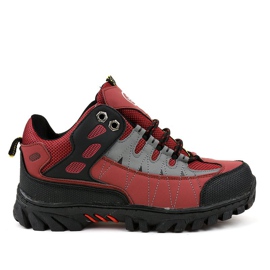 Chaussures de trekking femme rouges W317 noir