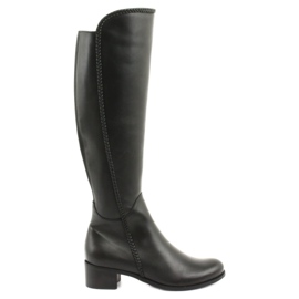 Bottines longues avec galon Espinto 194 Darex le noir