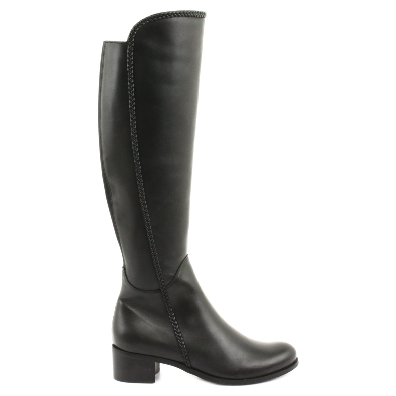Bottines longues avec galon Espinto 194 Darex le noir
