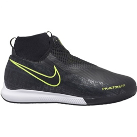 Nike Phantom Academy Df Ic Jr AO3290 007 chaussures de football noir noir